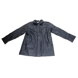 Vintage Passports Leather Jacket Mens Sz XL Black Biker Motorcycle Gorpcore Coat